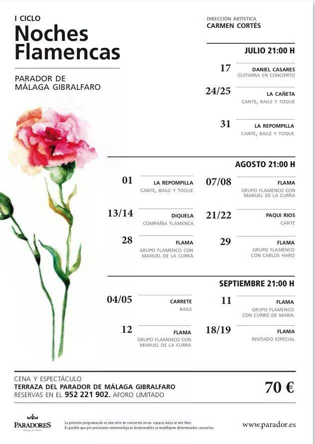 I Ciclo Noches Flamencas Parador de Málaga Gibralfaro