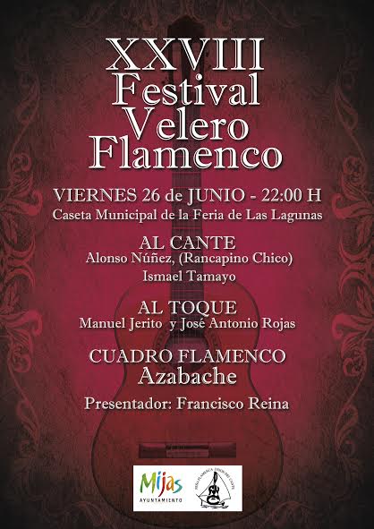 Cartel XXVIII Festival Velero Flamenco 2015