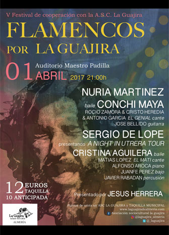 1 de abril cartel-Festival-Flamencos-por-la-Guajira-2017